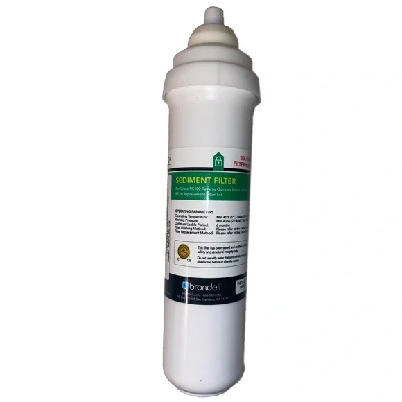 Brondell RC100 3 PACK Filter Kit for Circle RC100 Reverse Osmosis System RF-20